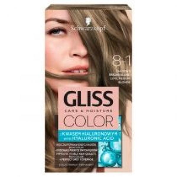 Schwarzkopf Gliss Color krem koloryzujący do włosów 8-1 Chłodny Średni Blond