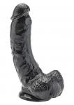 Dildo 8 inch with Balls Black