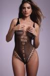 Stretch Fishnetbody Amorelie- black