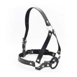 Knebel-Imbracatura per testa con anello Head Harness+Ring Gag