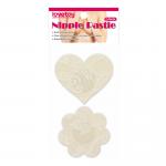 Lace Heart and Flower Nipple Pasties (2 Pack)