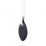 Vibrating necklace Liberty Leaf Black