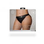 Vibrating Strap-on Panty Harness with Open Back - XL/XXL