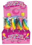 Rainbow Cock Pops Display 12pc Multicolor