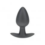 Smooth Silicone Anal Plug - Medium - 3.1 / 7,9 cm - Gunmetal