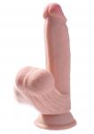 3D Cock Swinging Balls 7 inch Light skin tone