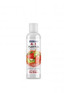 4 In 1 Lubricant with Straw-Kiwi Pleasures Flavor - 1 fl oz / 30 ml