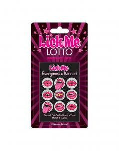 Lick Me Lotto – 12 unique tickets