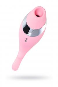 Multifunctional erogenous zone stimulator Flovetta by Toyfa DAHLIA, silicone, pink, 14 cm