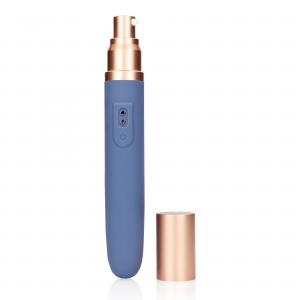 Travel Vibrator with Lube Compartment and Pump