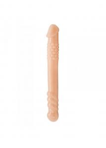 Dildo-PERFECT DOUBLE DONG. PREMIUM TPE MATERIAL.