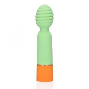 Ribbed Mini Vibrator with USB Charger