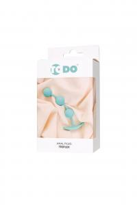 ToDo by Toyfa Anal plug Triplex, silicone, mint, 15 cm, O 2.5 cm