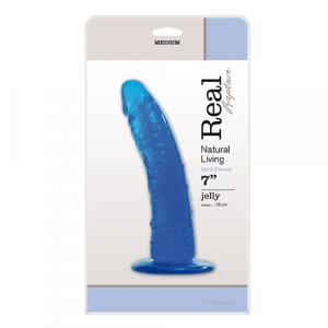 Dildo-JELLY DILDO REAL RAPTURE BLUE 7""""""""""""""""