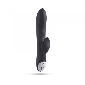 Vibratore G-spot e stimolatore clitorideo Black