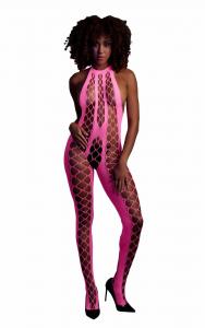 Bodystocking with Halterneck - Pink - XS/XL