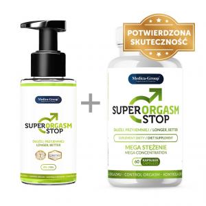 Super Orgasm Stop na Przedwczesny Wytrysk, Opóźnienie Orgazmu 150 ml żel + 60 kaps. - Nr 1 wśród KLIENTÓW !!!