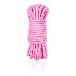 Wiązania-COTTON ROPE 5MPINK