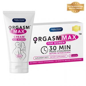 Orgasm Max - 2 kapsułki + CREAM for Women 50ml - Potęgujący Orgazm