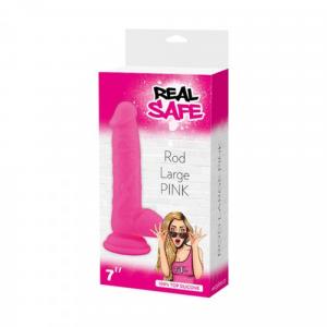 Dildo-Fallo realistico real safe rod large pink