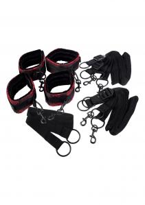 Scandal Bed Restraints Black