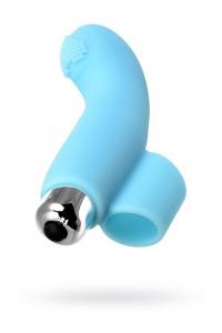 JOS DANKO, Finger vibrator for G-point stimulation, silicone, blue, 9.5 cm