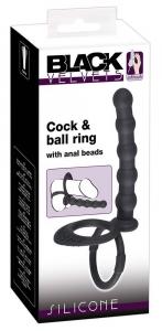 Black Velvets Cock + Ball ring