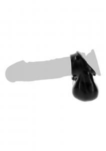 Penis Ring and Scrotum Holder Black