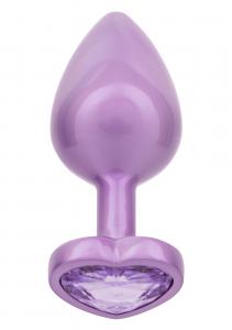 Diamond Heart Plug Large Purple