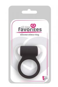 ALL TIME FAVORITES SILICONE STIMU-RING BLACK