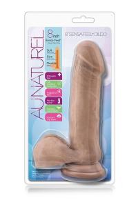 AU NATUREL 8INCH SENSA FEEL DILDO LATIN