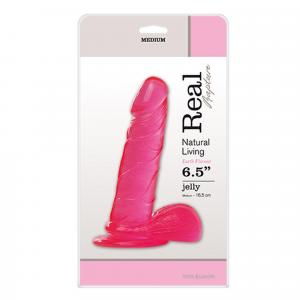 Dildo-JELLY DILDO REAL RAPTURE PINK 6,5"