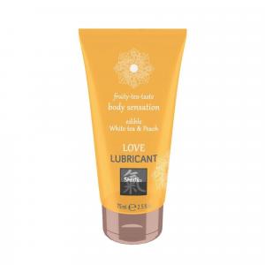SHIATSU Love lubricant edible White tea & Peach
