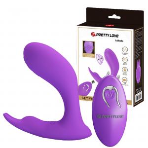 PRETTY LOVE - Idabelle Purple, 12 vibration functions 12 pulse wave settings Wireless remote control