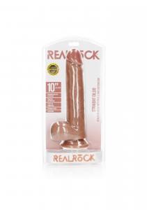 Straight Realistic Dildo Balls Suction Cup - 10\