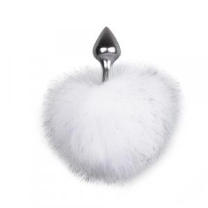 Bunny Tail Plug No. 1 - Silver/WhiteKorek analny