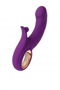 Vibrating roller with Up&Down functions by JOS Julli, silicone, purple, 20.5 cm