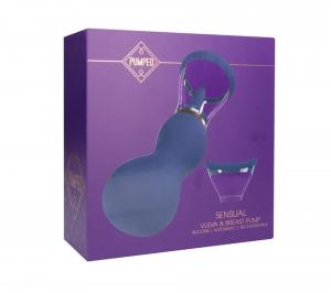 Sensual - Rechargeable Vulva and Breast Pump - Purple