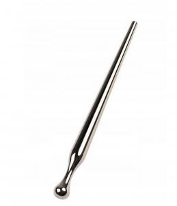 Silver urethral plug TOYFA Metal, length 8,5 cm, diameter 0,3-0,8 cm, weight 30 gr