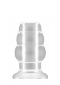 No.49 - Small Hollow Tunnel Butt Plug - 3 Inch - Translucent