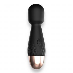 Power Escorts - Mini Wand De Luxe - Black - 11,6 Cm / 4.5 Inch Silicone Wand Massager