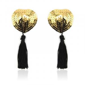 Heart shine nipples tassels (oro)