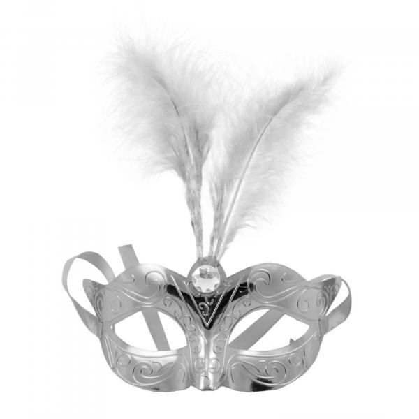 Maska-Venetian Mask Silver