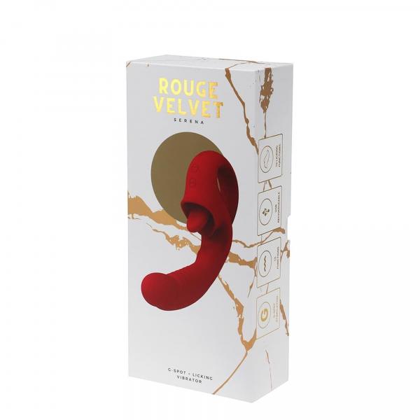 Rouge Velvet - Mini G-Spot + Licking Vibrator