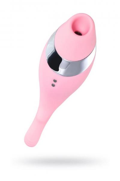 Multifunctional erogenous zone stimulator Flovetta by Toyfa DAHLIA, silicone, pink, 14 cm