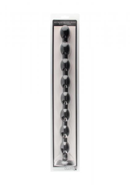 Ass Snake Beaded Dildo - 48 cm - Black