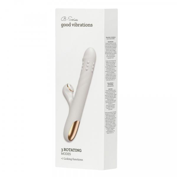 Silicone Vibrator - 3 rotating functions and 7 licking functions
