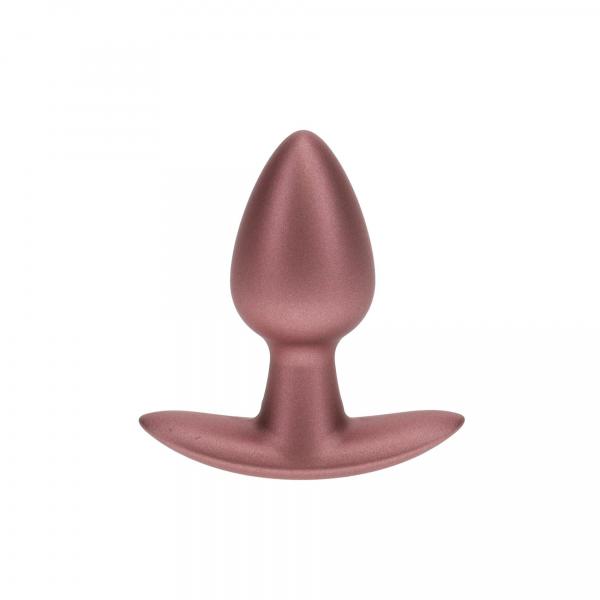 Smooth Silicone Anal Plug - Small - 2.6 / 6,5 cm - Rose Gold