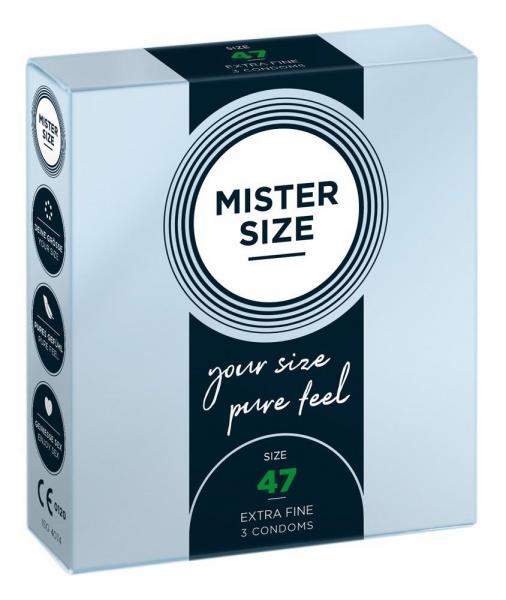 Mister Size 47mm pack of 3