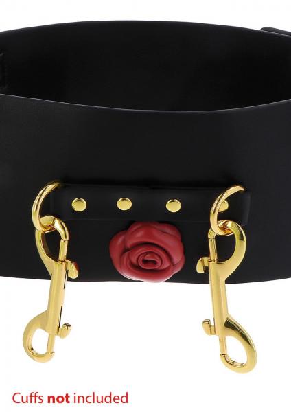 Wild Roses Bondage Belt Black